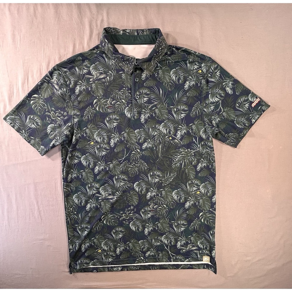 RSVLTS Breakfast Balls Jurassic Park Polo Men's Medium Jungle  Raptors Dino